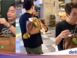 Kocak! Edric Tjandra Pakai ‘Bag Charm’ Terong hingga Merica Sachet