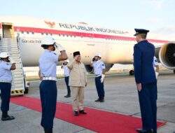 Disambut Upacara Militer, Kepala Negara Prabowo Tiba Hingga Rio de Janeiro Brasil