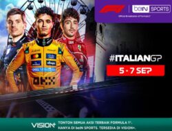 Link Pemutaran Online F1 Italian Grand Prix 2025 Ke VISION+, Simak Jadwal Lengkapnya!