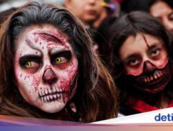 Ribuan Warga Mexico City Meriahkan Zombie Walk Tahunan 2025