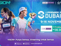 Jadwal dan Link Penyiaran Langsung Premier Padel 2025 Dubai P1 Hingga VISION+