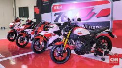 4 Kendaraan Bermotor Roda Dua Yamaha Pakai Livery Khusus Ulang Tahun Yamaha Hingga-70