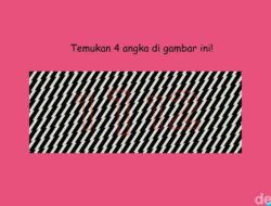 Bukan Hipnotis! Coba Temukan Angka Tersembunyi Ke Balik Pola yang Mengecoh Ini