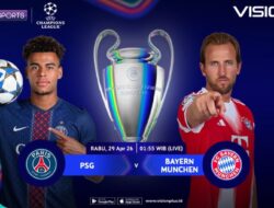 Link Nonton Semifinal Kejuaraan Champions: PSG vs Bayern Munchen Di VISION+