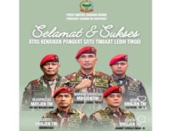 5 Perwira Tinggi Kopassus Naik Pangkat, Ini Daftar Namanya