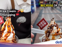 Huahh! Es Krim Ini Disajikan Bersama Topping Mala yang Pedas Kebas